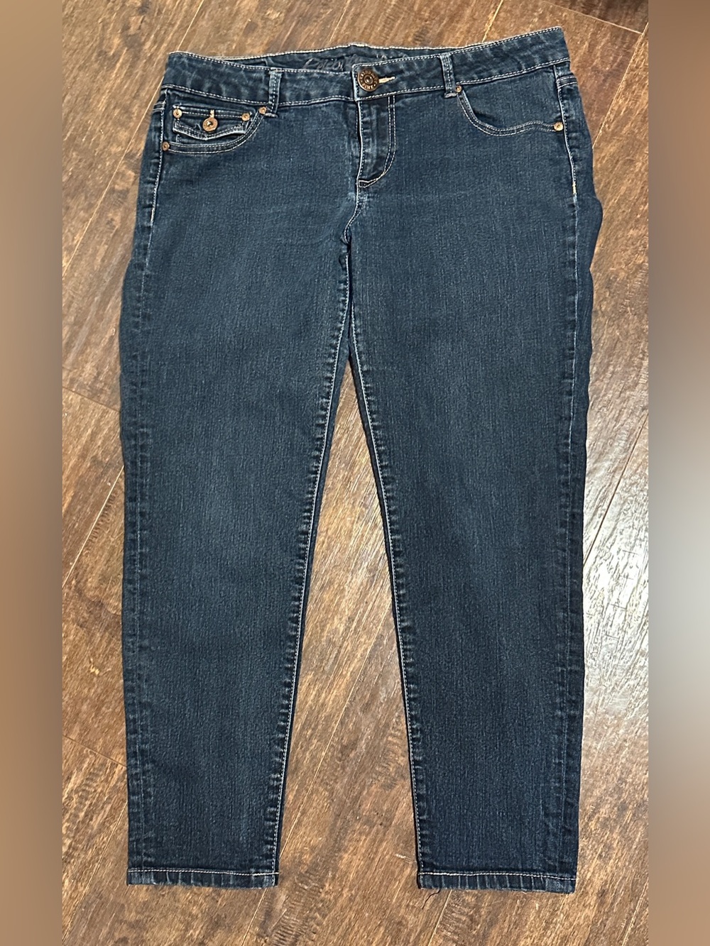 Celebrity Pink Skinny Ankle Cropped Denim Blue Jeans Women’s 13